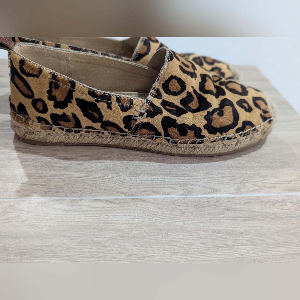 Sam Edelman Chloe Tan Brown Leopard Print Slip-on Shoes Size 7.5 EU 37.5 GUC - Picture 10 of 11